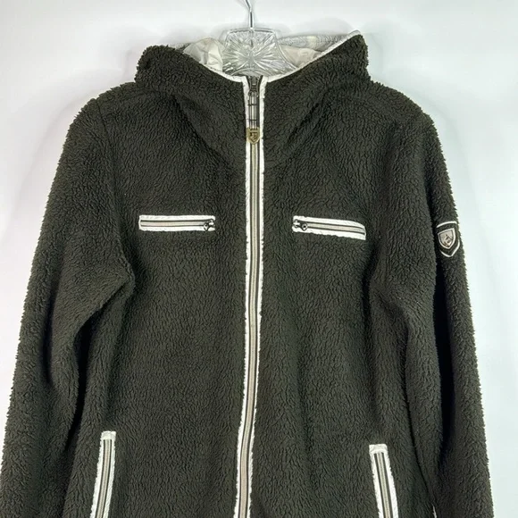 Kuhl Flight Deep Pile Sherpa Fleece Jacket Size Medium - Picture 2 of 10